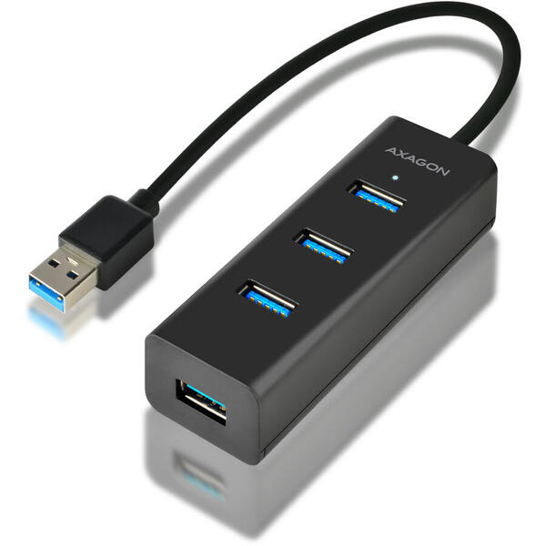 Hub USB AXAGON HUE-S2B, 4x USB3.0 Charging Hub + MicroUSB Charging Connector