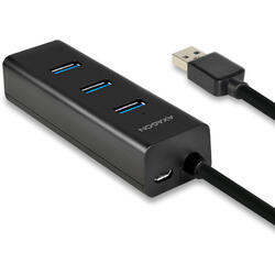 HUE-S2B, 4x USB3.0 Charging Hub + MicroUSB Charging Connector