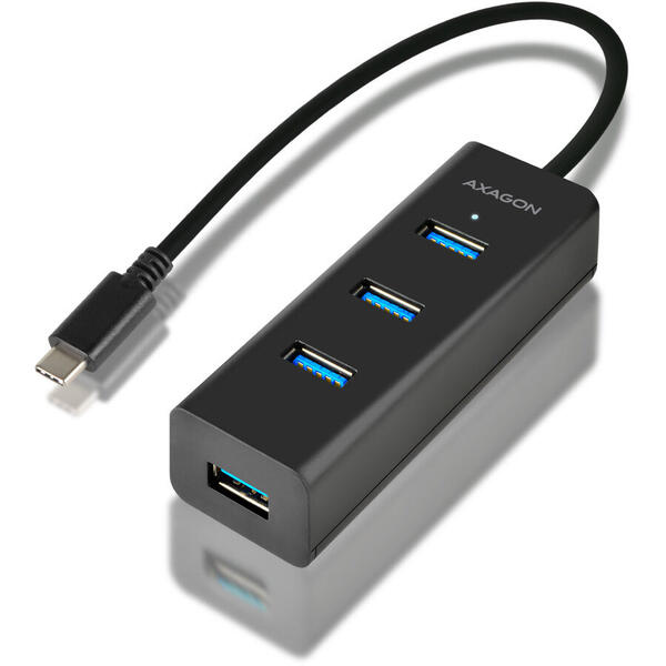 Hub USB AXAGON HUE-S2C, 4x USB3.0 Charging Hub + MicroUSB Charging Connector, Type-C