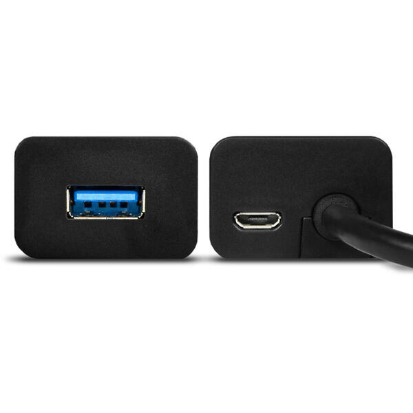 Hub USB AXAGON HUE-S2C, 4x USB3.0 Charging Hub + MicroUSB Charging Connector, Type-C