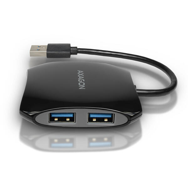 Hub USB AXAGON HUE-S1B, 4x USB3.0 QUATTRO Black