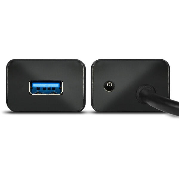 Hub USB AXAGON HUE-SA7BP, 7x USB3.0 ALU Charging Hub + AC Adapter, Black