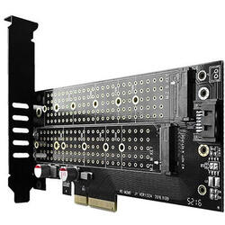 Adaptor SSD/HDD AXAGON PCI-E 3.0 4x la Dual M.2 SSD (NVMe + SATA)