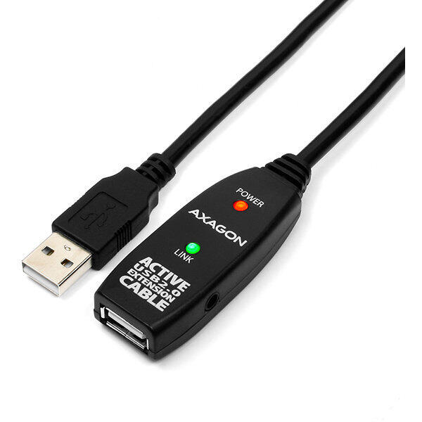 Cablu USB AXAGON Prelungitor USB 2.0, 10 m