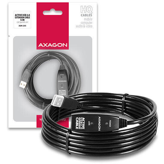 Cablu USB AXAGON Prelungitor USB 2.0, 5 m