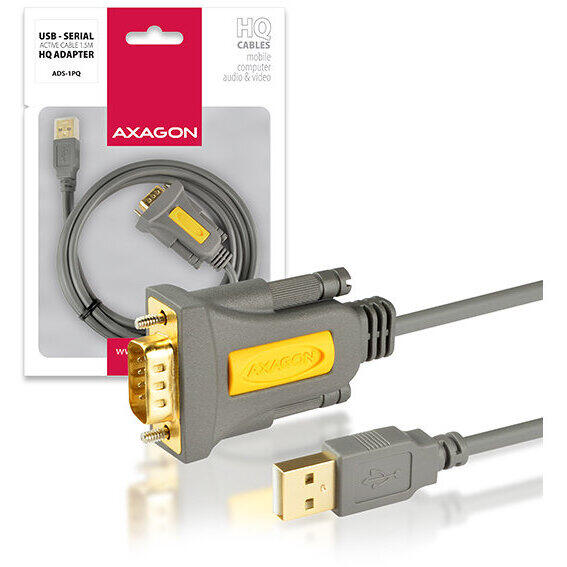 Adaptor AXAGON ADS-1PQ, USB2.0 la Serial RS-232 DB9, 1.5 m, FTDI chip
