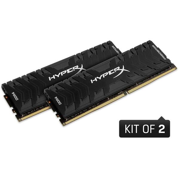 Memorie Kingston HyperX Predator Black 32GB DDR4 3200MHz CL16 Kit Dual Channel