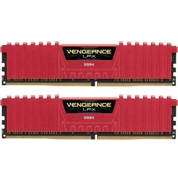 Memorie Corsair Vengeance LPX Red 16GB DDR4 2400MHz CL16 Kit Dual Channel