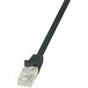 Patch Cord Logilink UTP, RJ45, Cat.6, 0.25m, Negru