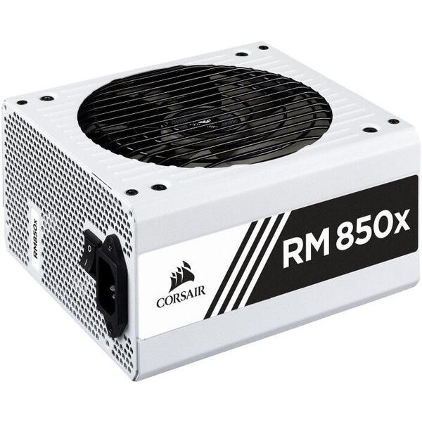 Sursa Corsair RM850x 2018, 850W, Modulara, Certificare 80+ Gold, White