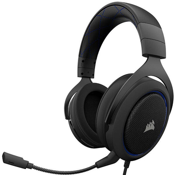 Casti gaming Corsair HS50 Blue