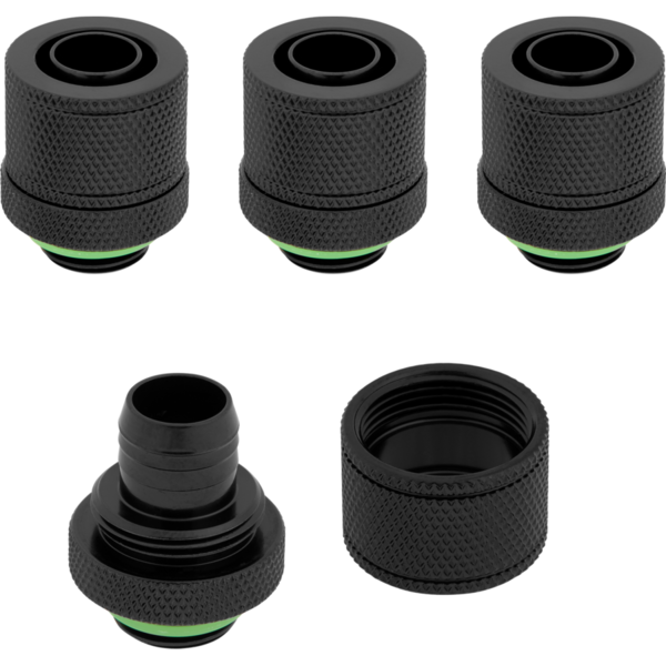 Accesoriu Watercooling Corsair Hydro X Series XF Compression 10/13mm (3/8" / 1/2") ID/OD Fittings Four Pack Black