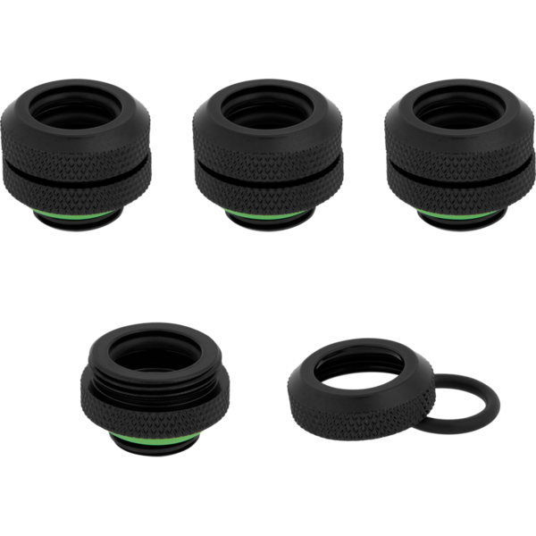 Accesoriu Watercooling Corsair Hydro X Series XF Hardline 12mm OD Fittings Four Pack Black