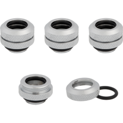 Accesoriu Watercooling Corsair Hydro X Series XF Hardline 12mm OD Fittings Four Pack Chrom