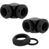 Accesoriu Watercooling Corsair Hydro X Series XF Hardline 90° 12mm OD Fittings Twin Pack Black