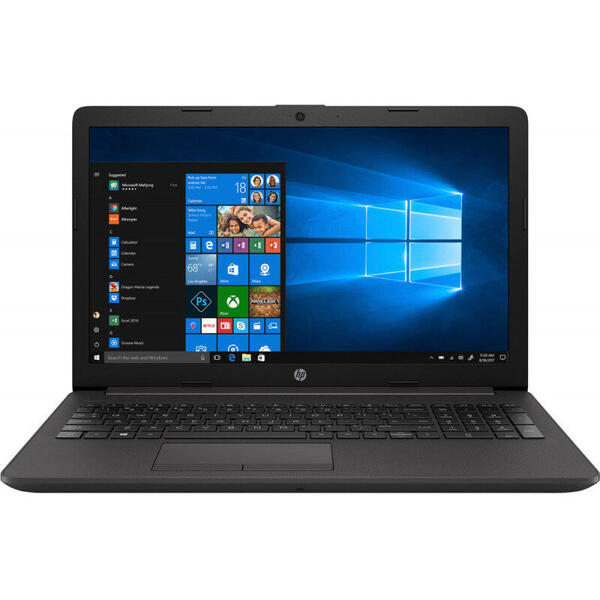 Laptop HP 250 G7, 15.6 inch FHD, Intel Core i5-8265U, 8GB DDR4, 256GB SSD, GeForce MX110 2GB, Win 10 Pro, Dark Ash Silver