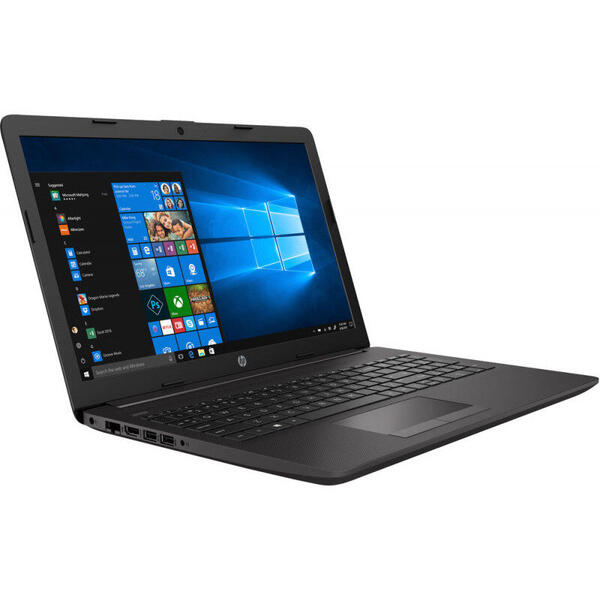 Laptop HP 250 G7,15.6 inch HD, Intel Core i3-7020U, 4GB DDR4, 500GB HDD, GMA UHD 620, DVD, FreeDos, Dark Ash Silver