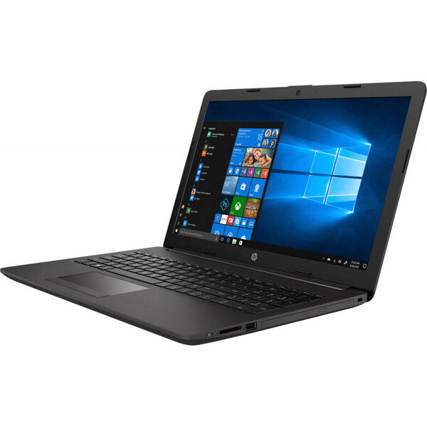 Laptop HP 250 G7,15.6 inch HD, Intel Core i3-7020U, 4GB DDR4, 500GB HDD, GMA UHD 620, DVD, FreeDos, Dark Ash Silver