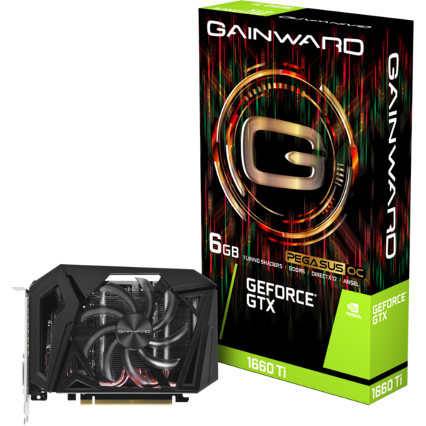 Placa video Gainward GeForce GTX 1660 Ti Pegasus OC 6GB GDDR6 192-bit