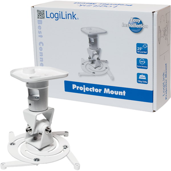 Accesoriu Videoproiector Logilink Universal, Alb