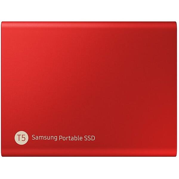 SSD Samsung Portable T5 Red 500GB USB 3.1 tip C