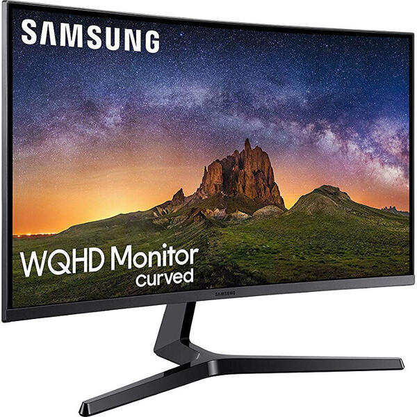 Monitor Gaming Samsung C27JG50 Curbat 27 inch 2K 4 ms 144Hz, Black/Silver