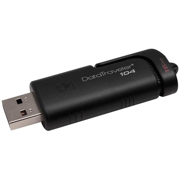 Memorie USB Kingston DataTraveler 104 64GB USB 2.0 Black