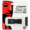 Memorie USB Kingston DataTraveler 100 G3 256GB USB 3.0 Black