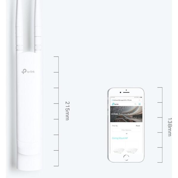 Access Point TP-LINK EAP110-OUTDOOR 300Mbps 2.4GHz POE