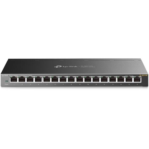 Switch TP-LINK 16 porturi Gigabit. carcasa metalica TL-SG116E