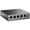 Switch TP-LINK PoE 5 porturi Gigabit, carcasa metalica, TL-SG1005P