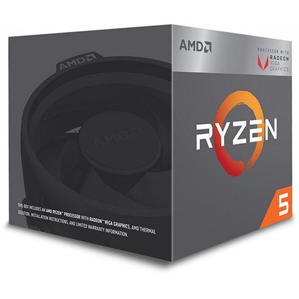 Procesor AMD Ryzen 5 3400G 3.7GHz Socket AM4, Box