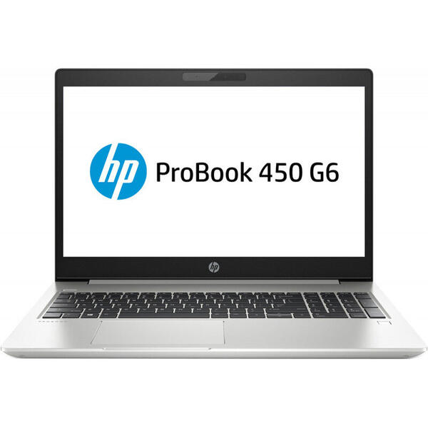 Laptop HP ProBook 450 G6, 15.6 inch FHD, Intel Core i7-8565U, 8GB DDR4, 256GB SSD, GMA UHD 620, Win 10 Pro, Silver