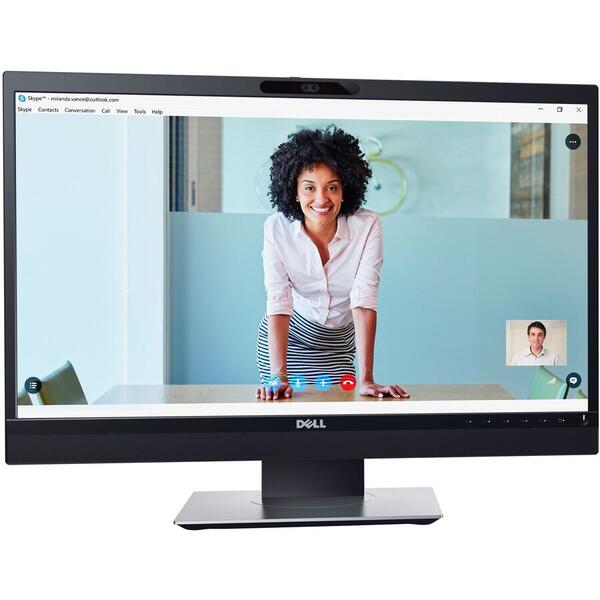 Monitor videoconferinta Dell P2418HZM 23.8 inch 6ms Black webcam