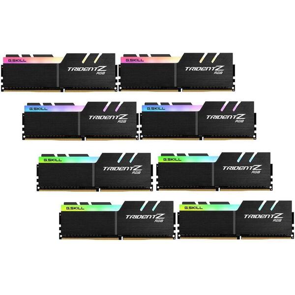 Memorie G.Skill Trident Z RGB 128GB DDR4 3466MHz CL16 1.35V Kit x 8