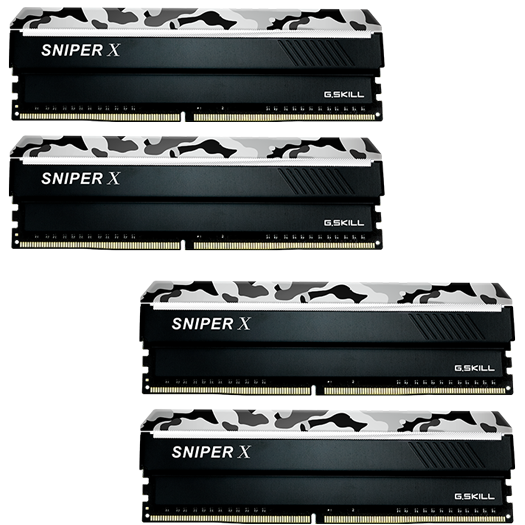 Memorie G.Skill Sniper X 32GB DDR4 2666MHz, CL19, 1.2V, Kit Quad Channel