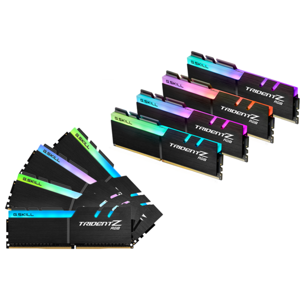 Memorie G.Skill Trident Z RGB DDR4 128GB (8x16GB) 3000MHz CL14 1.35V, Kit x 8