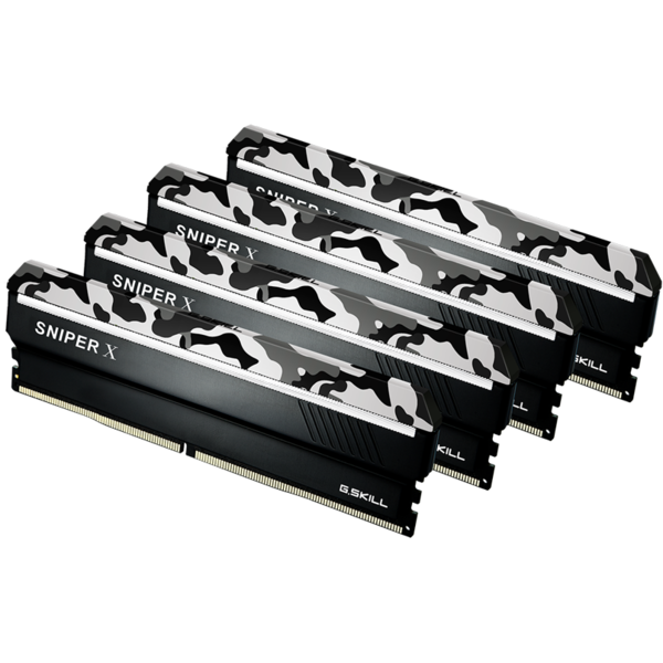 Memorie G.Skill Sniper X 32GB (4x8GB) DDR4 3000MHz, CL16, 1.35V, Kit Quad Channel