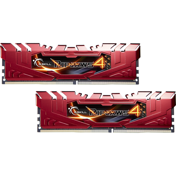 Memorie G.Skill Ripjaws 4 16GB (2x8GB) DDR4 2666MHz, CL15, 1.20V, Kit Dual Channel, Red