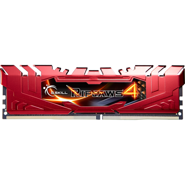 Memorie G.Skill Ripjaws 4 16GB (2x8GB) DDR4 2666MHz, CL15, 1.20V, Kit Dual Channel, Red