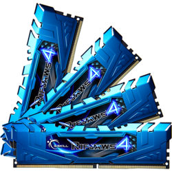 Ripjaws 4 32GB (4x8GB) DDR4 2800MHz, CL15, 1.25V, Kit Quad Channel, Blue