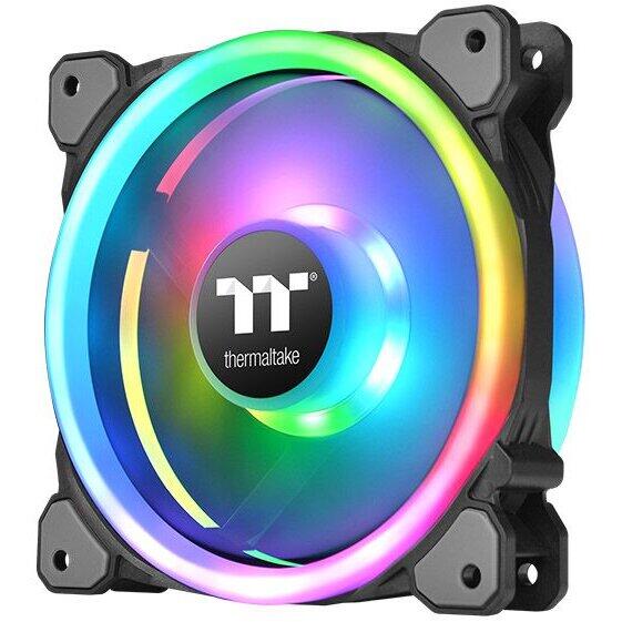 Ventilator PC Thermaltake Riing Trio 12 120mm iluminare RGB, Set 3 bucati