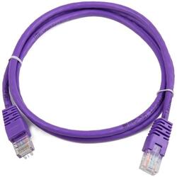 RJ45, cat.5e, UTP, 0.5m, Purple