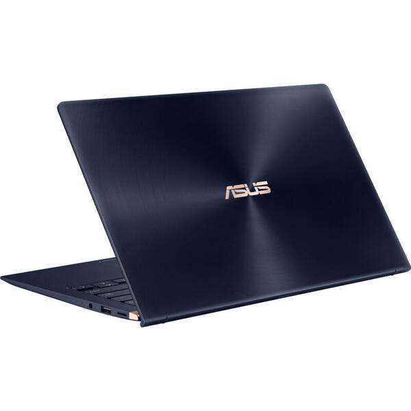 Ultrabook Asus UX433FN, 14 inch Full HD 1920 x 1080, Core i5 8265U, 8 GB, 256 GB, GeForce MX150 2 GB,  ENDLESS, Royal Blue Metal
