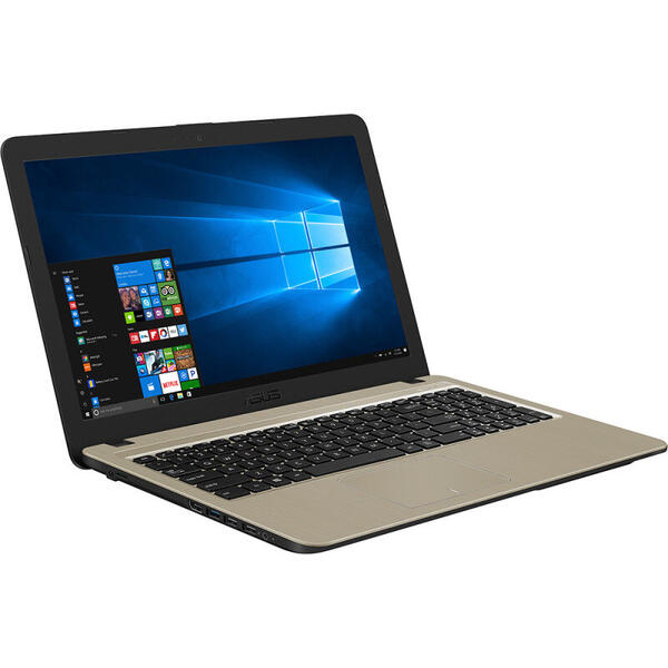 Laptop Asus VivoBook X540UA, 15.6 FHD 1920x1080, Core i3 7020U, 4 GB DDR4, 512 GB, GMA HD 620, Endless OS, Chocolate Black