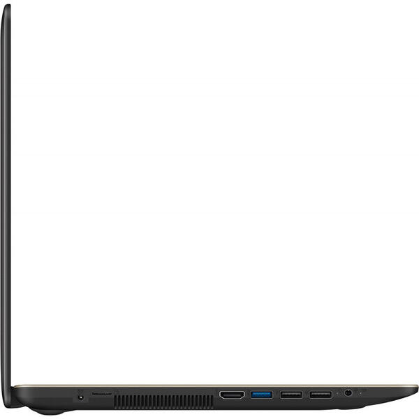 Laptop Asus VivoBook X540UA, 15.6 FHD 1920x1080, Core i3 7020U, 4 GB DDR4, 512 GB, GMA HD 620, Endless OS, Chocolate Black