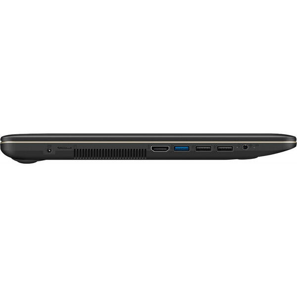 Laptop Asus VivoBook X540UA, 15.6 FHD 1920x1080, Core i3 7020U, 4 GB DDR4, 512 GB, GMA HD 620, Endless OS, Chocolate Black