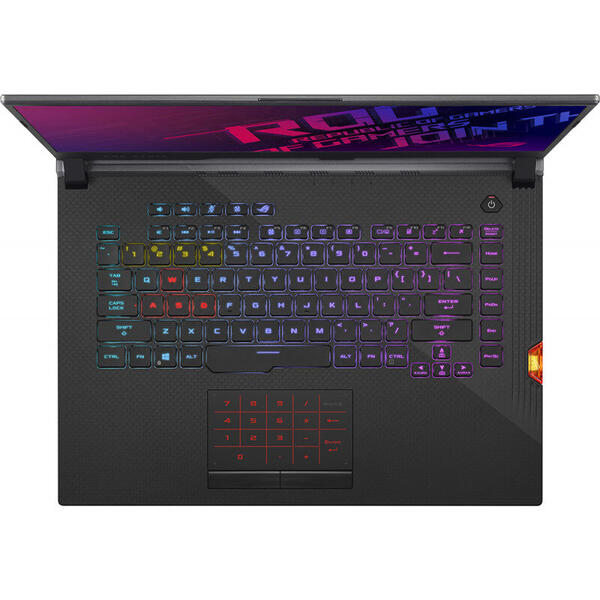 Laptop Asus ROG Strix SCAR III G531GU, 15.6 FHD 1920x1080, Core i7 9750H, 16 GB, 512 GB SSD, GeForce GTX 1660 Ti 6 GB, No OS, Black