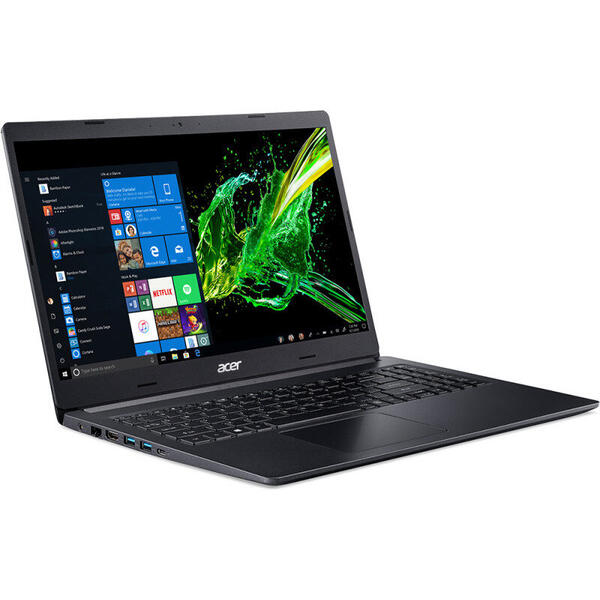 Laptop Acer Aspire 5 A515-54G, 15.6 inch FHD IPS 1920 x 1080, Core i5-8265U, 8GB DDR4, 512GB SSD, GeForce MX250 2GB, Linux, Black