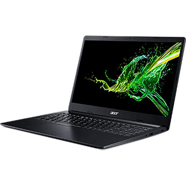 Laptop Acer Aspire 3 A315-34,15.6 inch FHD 1920 x 1080, Procesor Intel Pentium Silver N5000, 4GB DDR4, 256GB SSD, GMA UHD 605, Linux, Black